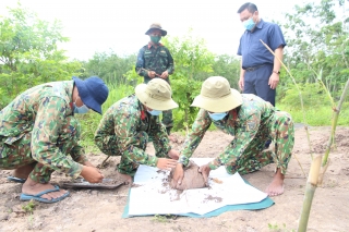 Tìm thấy hài cốt liệt sĩ tại xã Thạnh Đức, huyện Gò Dầu
