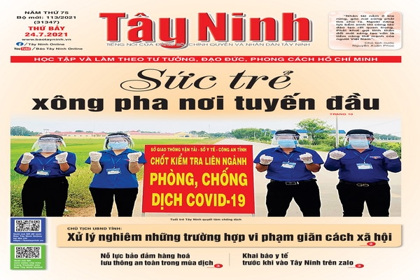 Điểm báo in Tây Ninh ngày 24.07.2021