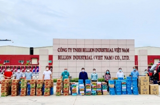 LĐLĐ tỉnh thăm, tặng quà đoàn viên, công nhân thuộc Công ty TNHH Billion Industrial Việt Nam