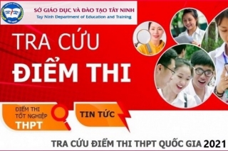 Tây Ninh: Công bố điểm thi THPT quốc gia 2021