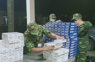 Biên phòng Tây Ninh: Bắt giữ vụ buôn lậu 1.800 gói thuốc lá ngoại trên biên giới