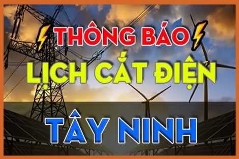 Công ty Điện lực Tây Ninh trân trọng thông báo