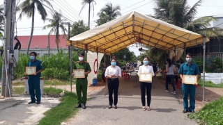 Gỡ bỏ vùng cách ly y tế phòng, chống dịch thuộc ấp Long Khương, xã Long Thành Nam