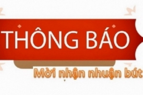 Thông báo mời tác giả nhận nhuận bút