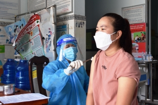 Huyện Dương Minh Châu tỷ lệ tiêm vaccine đạt trên 100%