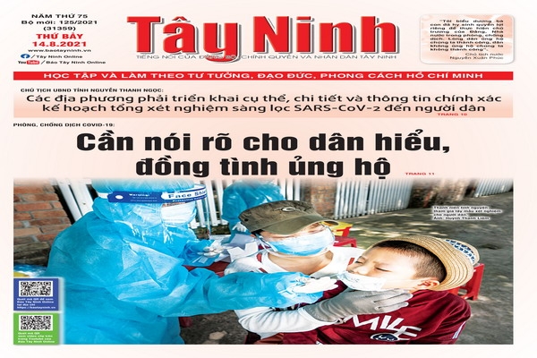 Điểm báo in Tây Ninh ngày 14.08.2021