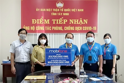 Mobifone đồng hành cùng Tây Ninh phòng chống dịch Covid-19