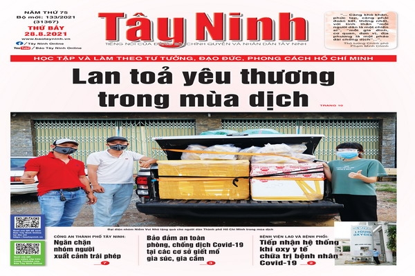 Điểm báo in Tây Ninh ngày 28.08.2021