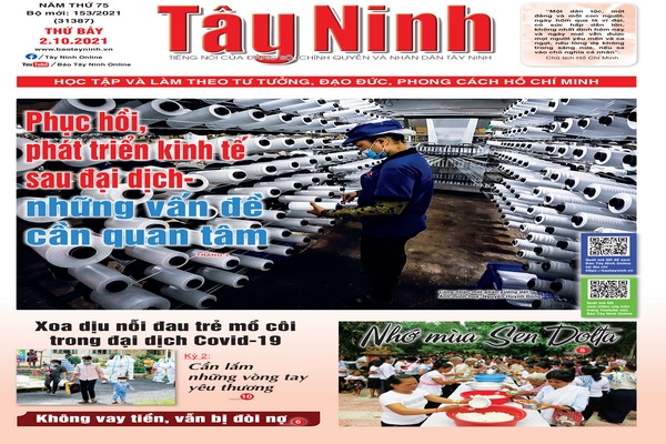 Điểm báo in Tây Ninh ngày 02.10.2021