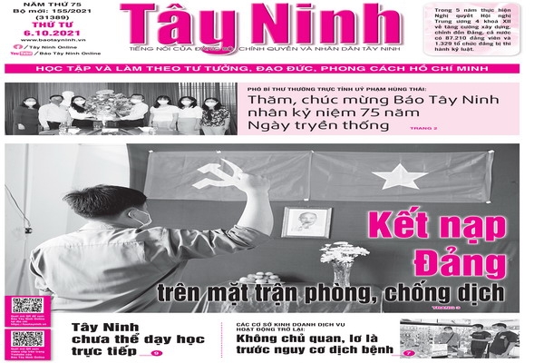 Điểm báo in Tây Ninh ngày 06.10.2021