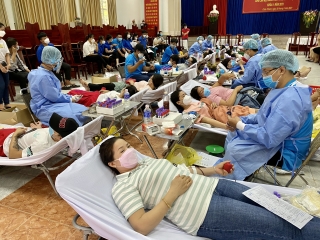 Châu Thành: 288 người tham gia hiến máu nhân đạo