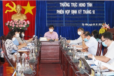 Thường trực HĐND tỉnh: Tổ chức phiên họp định kỳ tháng 10.2021