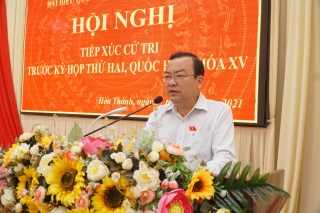 Đoàn đại biểu Quốc hội tỉnh Tây Ninh: Tiếp xúc cử tri thị xã Hoà Thành