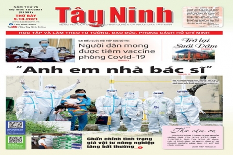 Điểm báo in Tây Ninh ngày 09.10.2021