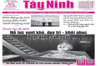 Điểm báo in Tây Ninh ngày 13.10.2021