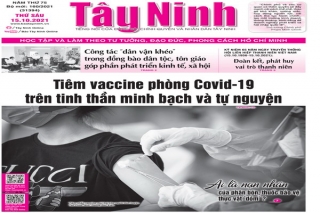 Điểm báo in Tây Ninh ngày 15.10.2021