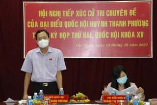 ĐBQH Huỳnh Thanh Phương tiếp xúc cử tri chuyên đề phòng chống, xâm hại trẻ em
