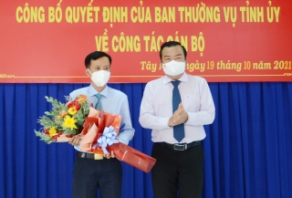 Ông Nguyễn Tuấn Khanh giữ chức Phó Bí thư Thường trực Huyện uỷ Bến Cầu