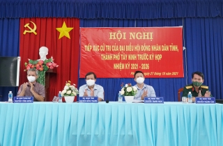Đại biểu HĐND tỉnh tiếp xúc cử tri thành phố Tây Ninh.