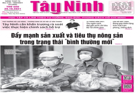 Điểm báo in Tây Ninh ngày 29.10.2021
