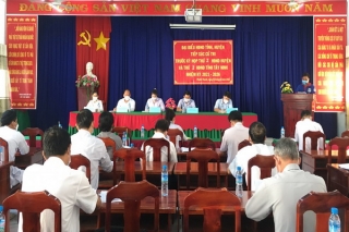 Đại biểu HĐND tỉnh, huyện Gò Dầu tiếp xúc cử tri xã Phước Thạnh