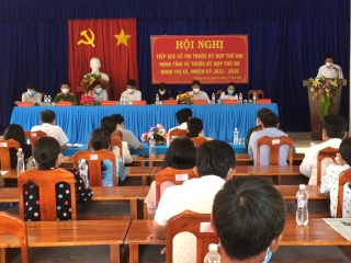 Đại biểu HĐND tỉnh tiếp xúc cử tri xã Trường Đông.