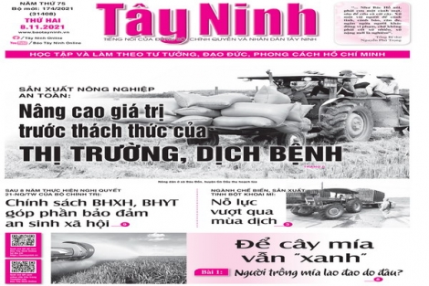 Điểm báo in Tây Ninh ngày 08.11.2021