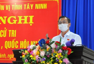 Đoàn Đại biểu Quốc hội tỉnh tiếp xúc cử tri huyện Châu Thành