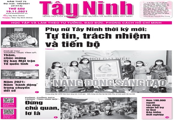 Điểm báo in Tây Ninh ngày 19.11.2021