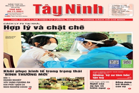 Điểm báo in Tây Ninh ngày 20.11.2021