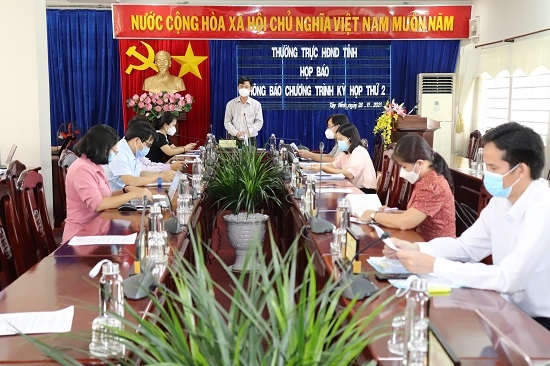 Họp báo thông tin chương trình Kỳ họp thứ 2 HĐND tỉnh, nhiệm kỳ 2021 – 2026