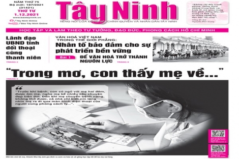 Điểm báo in Tây Ninh ngày 01.12.2021