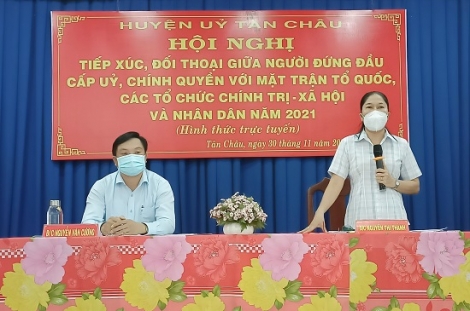 Tân Châu: Tiếp xúc, đối thoại giữa người đứng đầu cấp uỷ, chính quyền với MTTQ, các tổ chức chính trị - xã hội và nhân dân