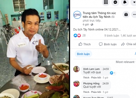 Tây Ninh triển khai chương trình "du lịch Tây Ninh online"