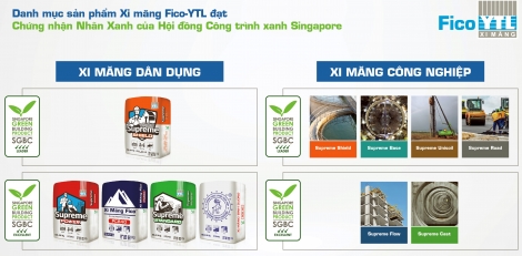 Xi măng Fico-YTL ra mắt dòng sản phẩm xi măng thân thiện với môi trường