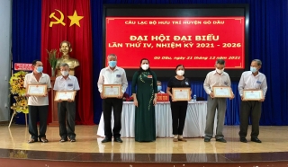 Câu lạc bộ Hưu trí huyện Gò Dầu: Đại hội lần thứ IV nhiệm kỳ 2021- 2026