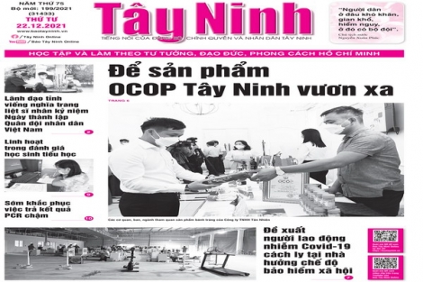 Điểm báo in Tây Ninh ngày 22.12.2021