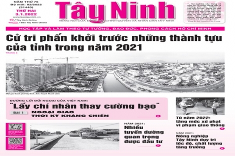 Điểm báo in Tây Ninh ngày 03.01.2022