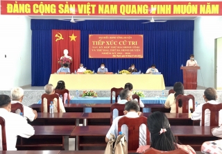 Phó Bí thư Tỉnh ủy Nguyễn Mạnh Hùng tiếp xúc cử tri các xã Hiệp Thạnh, Phước Trạch và Phước Thạnh huyện Gò Dầu