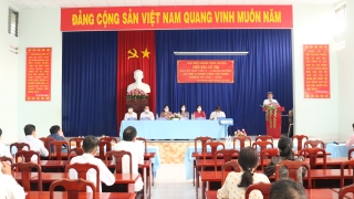 Đại hiểu HĐND tỉnh, huyện tiếp xúc cử tri xã Thanh Phước và Thị trấn Gò Dầu