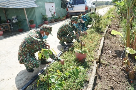 Chốt biên phòng vào Xuân