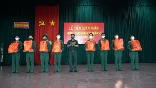 Tây Ninh: Tiễn đưa 470 quân nhân hoàn thành nghĩa vụ quân sự tại ngũ trở về địa phương