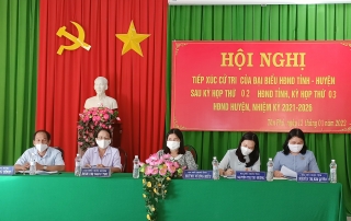 Đại biểu HĐND tỉnh, huyện tiếp xúc cử tri xã Tân Phú và Tân Hưng