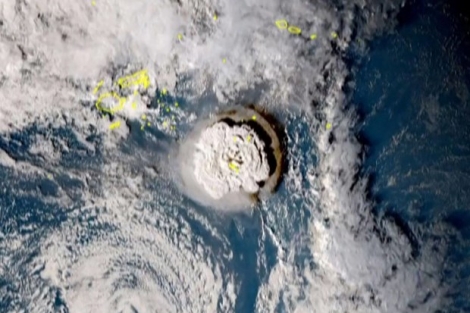 Nhật Bản phát hiện sóng thần sau khi núi lửa ở Tonga phun trào