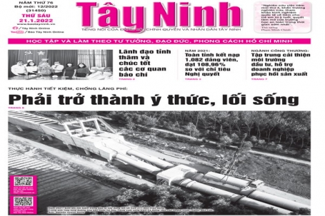 Điểm báo in Tây Ninh ngày 21.01.2022