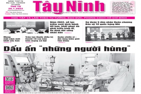 Điểm báo in Tây Ninh ngày 26.01.2022