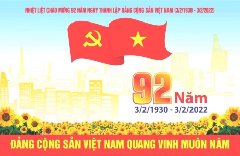 Tự hào 92 mùa Xuân có Đảng quang vinh