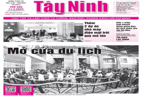 Điểm báo in Tây Ninh ngày 11.02.2022