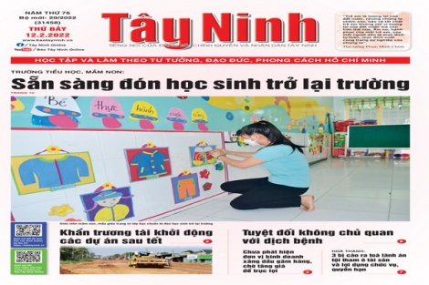 Điểm báo in Tây Ninh ngày 12.02.2022