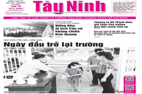 Điểm báo in Tây Ninh ngày 16.02.2022